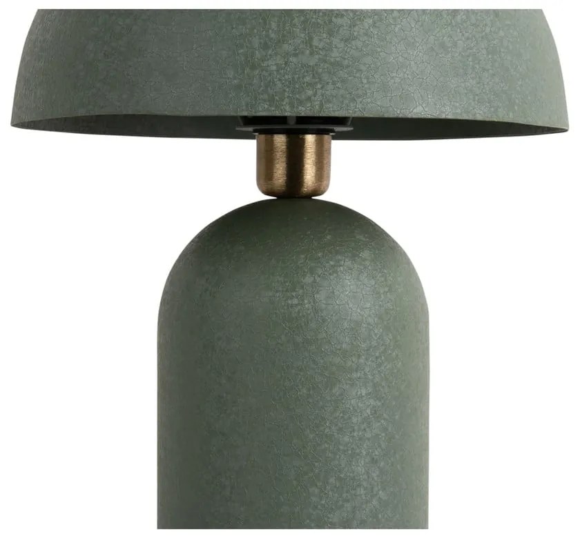 Lampada da tavolo verde con paralume in metallo (altezza 43 cm) Boaz - Leitmotiv