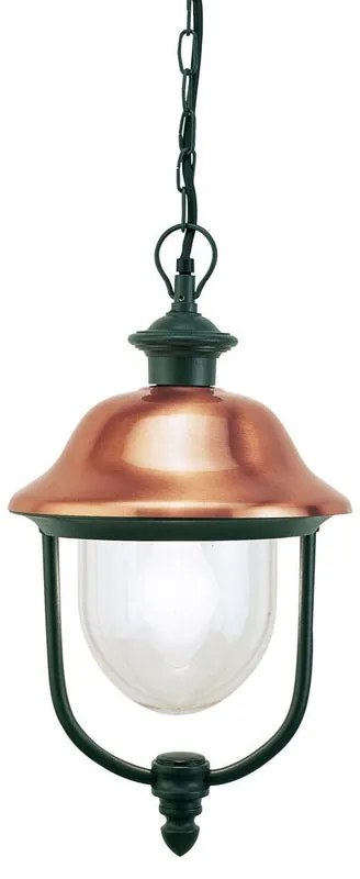 Lampadario Moderno Rustica grigio paralume trasparente E27 SOVIL