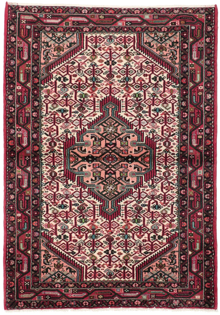 Hamedan Tappeto 110 x 150 (Iran) Annodato A Mano