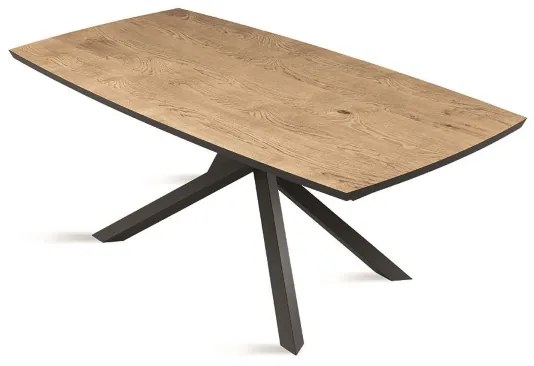 Tavolo fisso FLOYD 160 cm con piano in Rovere Crudo