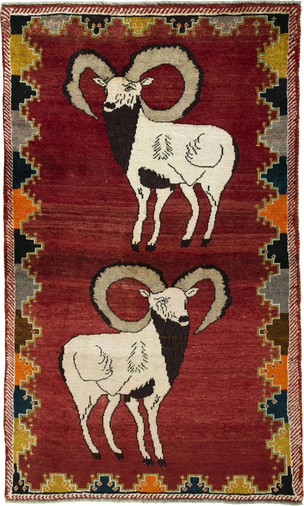 Gabbeh Tappeto persiano 100 x 170 Rosso (Iran) Annodato A Mano