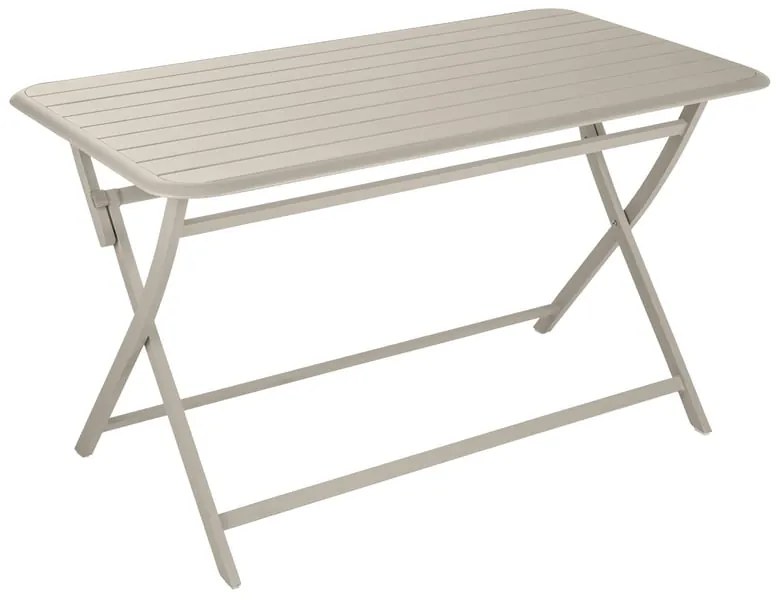 Tavolo da pranzo per giardino pieghevole Idaho NATERIAL struttura e superficie in alluminio per 4 persone 130x75cm