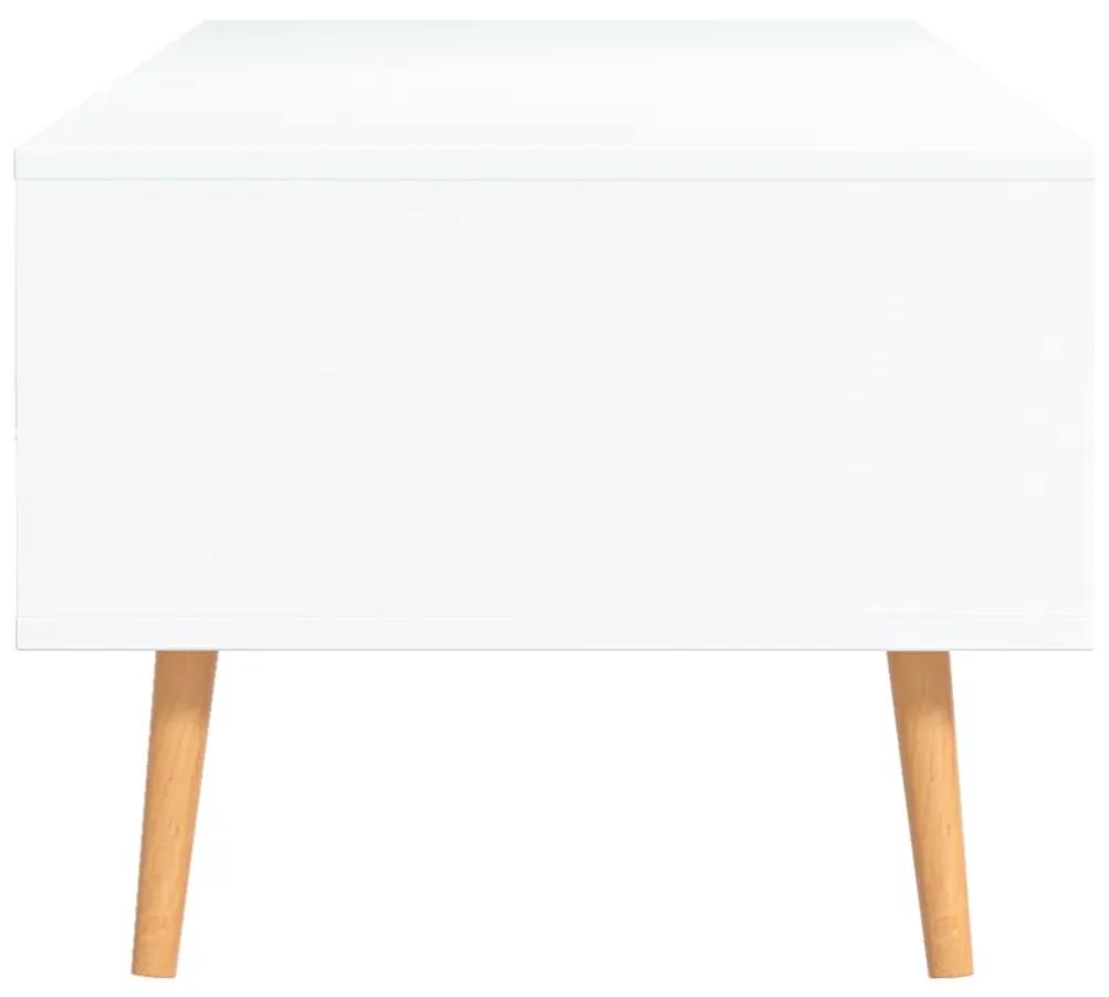 Tavolino da caffè bianco 100x49,5x43 cm in truciolato