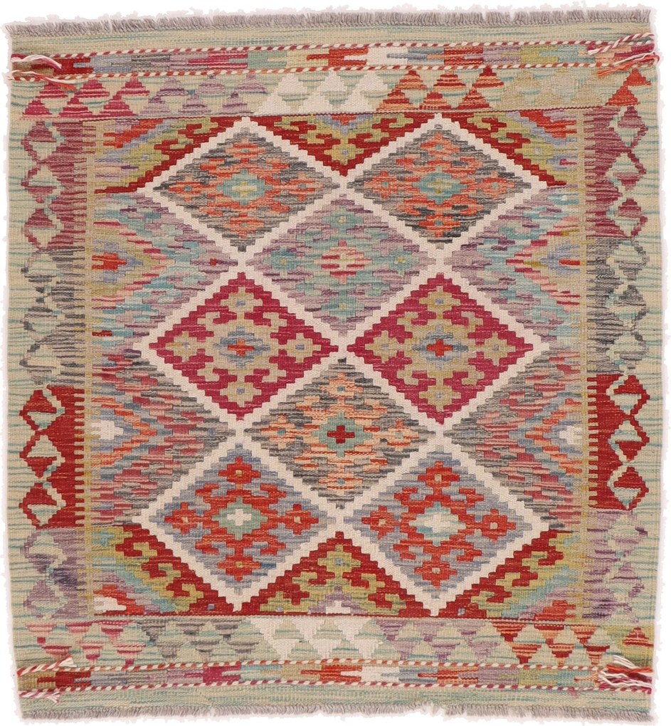 Kilim Tappeto orientale 110 x 110 (Afghanistan) Tessuto A Mano