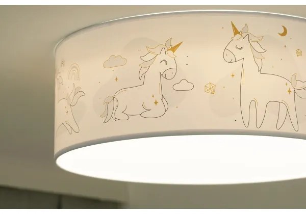 Duolla - Lampada LED da soffitto per bambini CORTINA LED/26W/230V Ø40cm 4000K