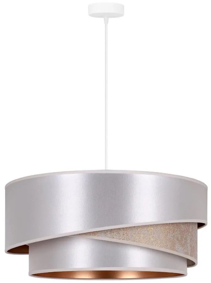 Duolla - Lampadario a sospensione con filo KOBO 1xE27/15W/230V diametro 45 cm argento/oro