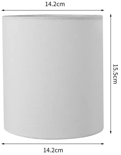 Brilagi - Paralume universale NUBILA E27 15,5x14 cm bianco