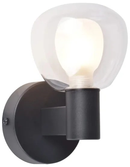 Applique da bagno POLA 1xG9/5W/230V IP44 nera/trasparente