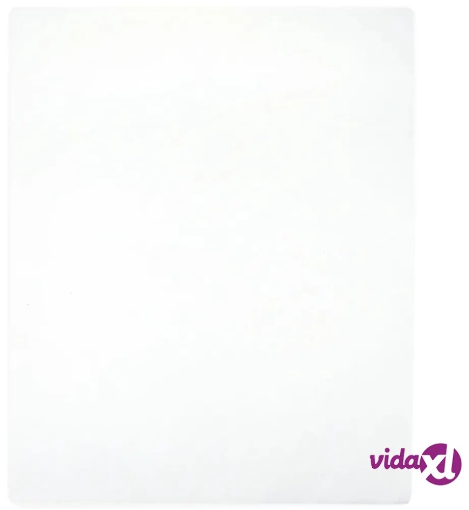 vidaXL Lenzuolo con Angoli Jersey Bianco 90x200 cm Cotone