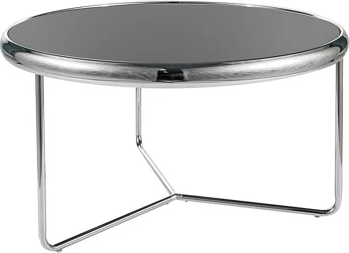 Tavolino da caffè Scarlet in nero/argento - d74 x h40 cm