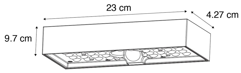 Lampada da parete per esterni nera con luce dimmerabile e sensore solare - Kayo