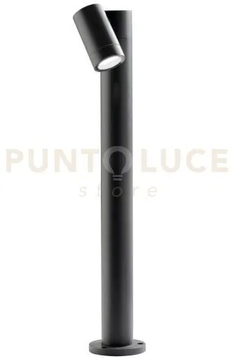 Ges1121- paletto in alluminio 1 luce attacco gu10 antracite ip65 h....