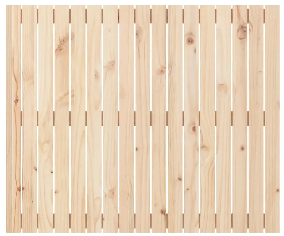 Testiera da parete 108x3x90 cm in legno massello di pino