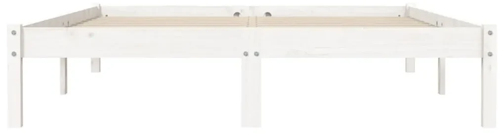 Giroletto bianco 160x200 cm in legno massello di pino