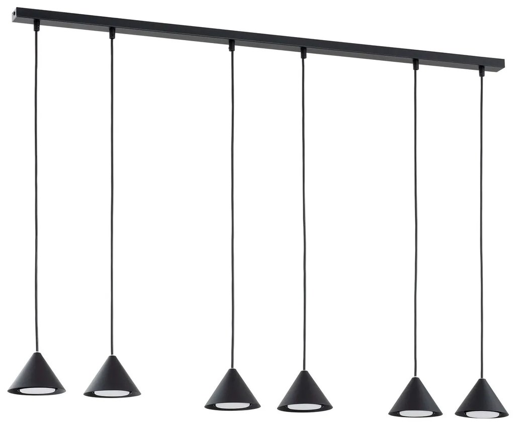 Lampadario ELIT 6 GOLD e BLACK - Attacco GX53