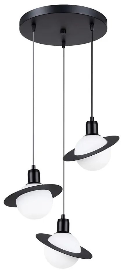 Sollux SL.1359 - Lampadario a sospensione con filo HYPERION 3xG9/8W/230V nero