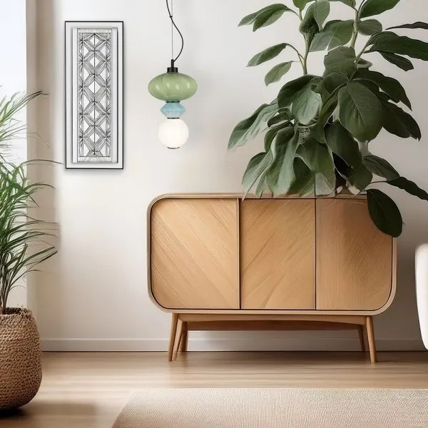 Lampadario LED a sospensione con filo ASCOLI LED/8W/230V diametro 20 cm verde/blu