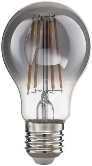 Gla300g- lampadina attacco e27 vetro fume' d.6cm 2700k 680lm 8w