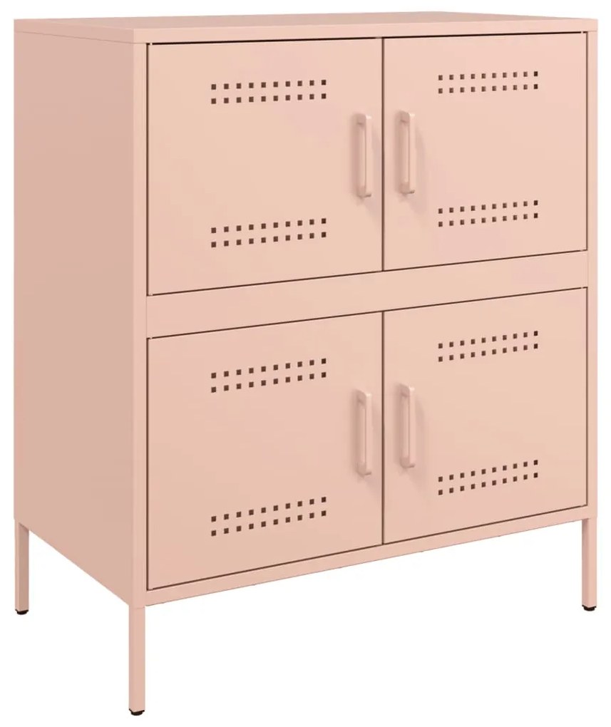 Credenza rosa 68x39x79 cm in acciaio