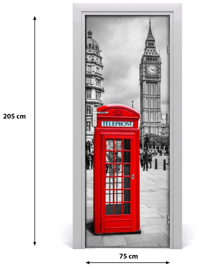 Poster adesivo per porta Londra, Inghilterra 75x205 cm