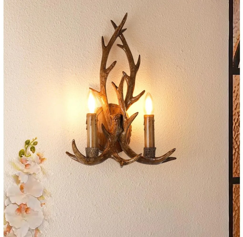 Brilagi - Applique DEER 2xE14/10W/230V con corna