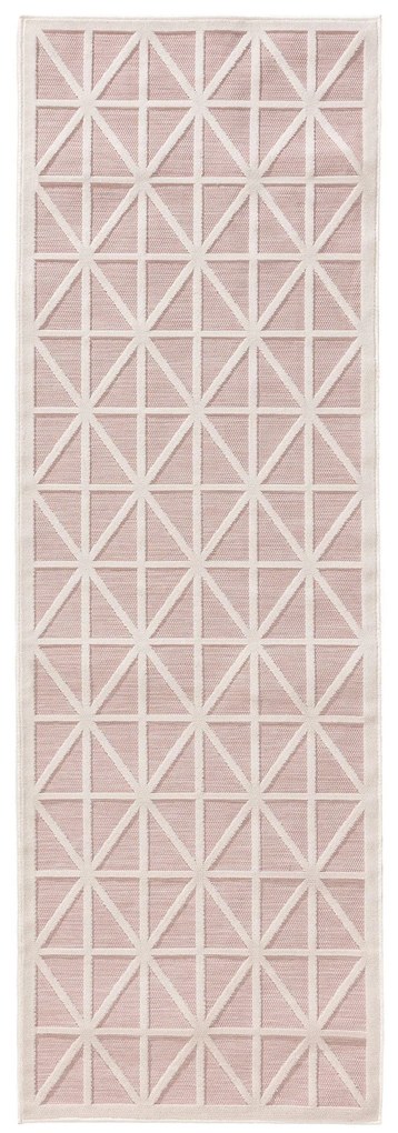 benuta Pop Passatoia Orion Rosa 80x250 cm - Tappeto design moderno soggiorno