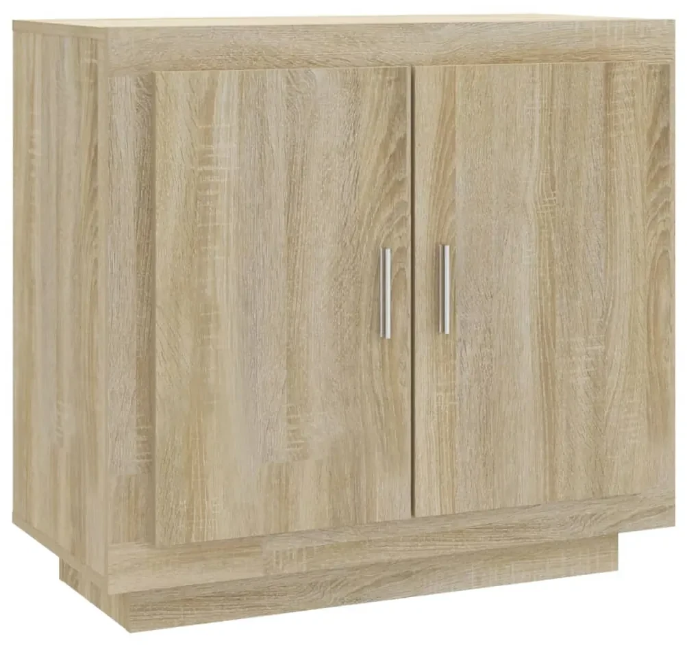 Credenza rovere sonoma 80x40x75 cm in legno compensato