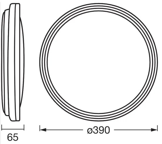 Osram - Plafoniera LED ORBIS HELMAN LED/24W/230V Ø 39 cm, argento
