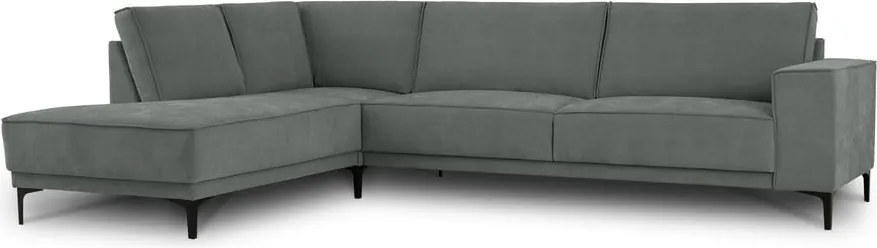 Divano angolare in grigio scuro (con penisola a sinistra) Copenhagen – Scandic