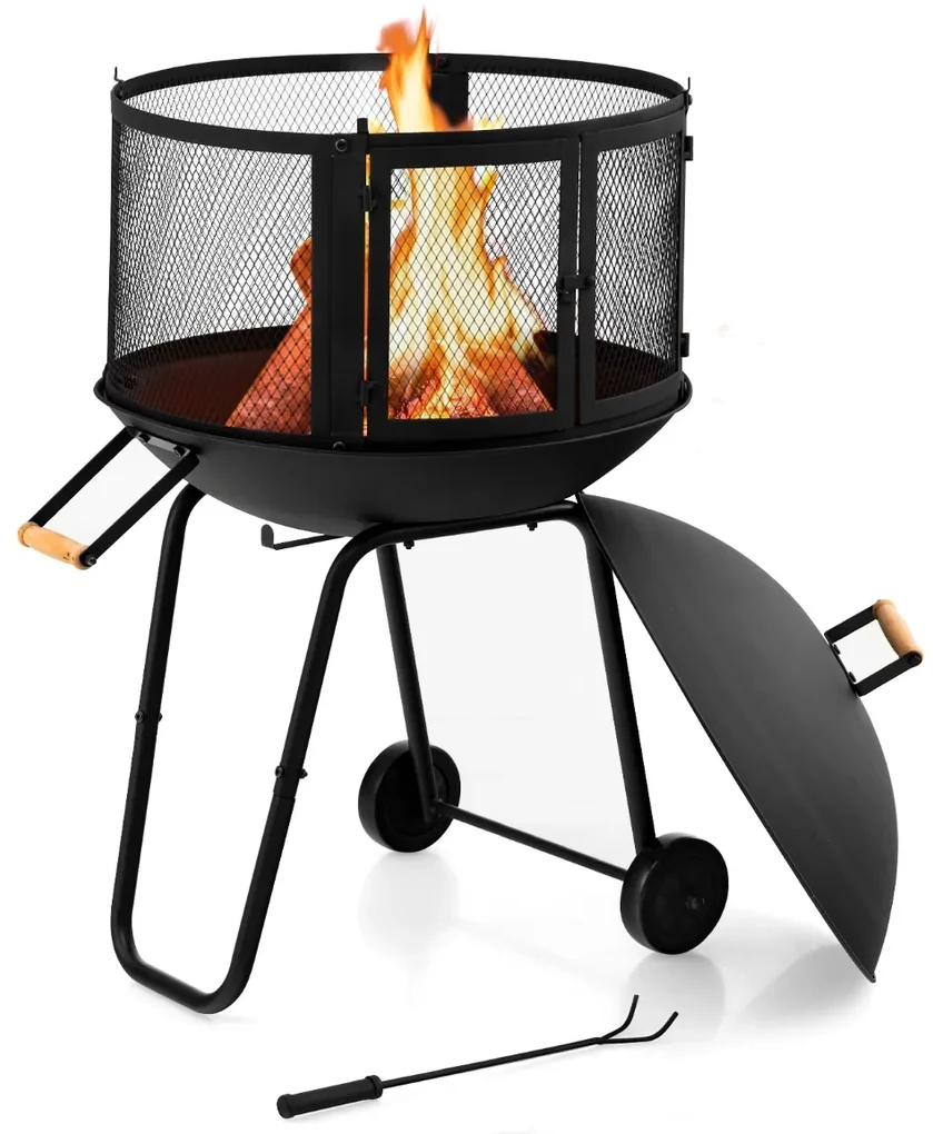 Barbecue In Cemento Da Giardino A Carbonella 88x58x197 Columbia Sarom