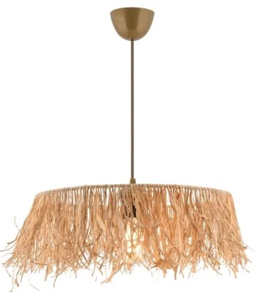 Lampadario a sospensione su cavo MARISKA 1xE27/40W/230V in rafia