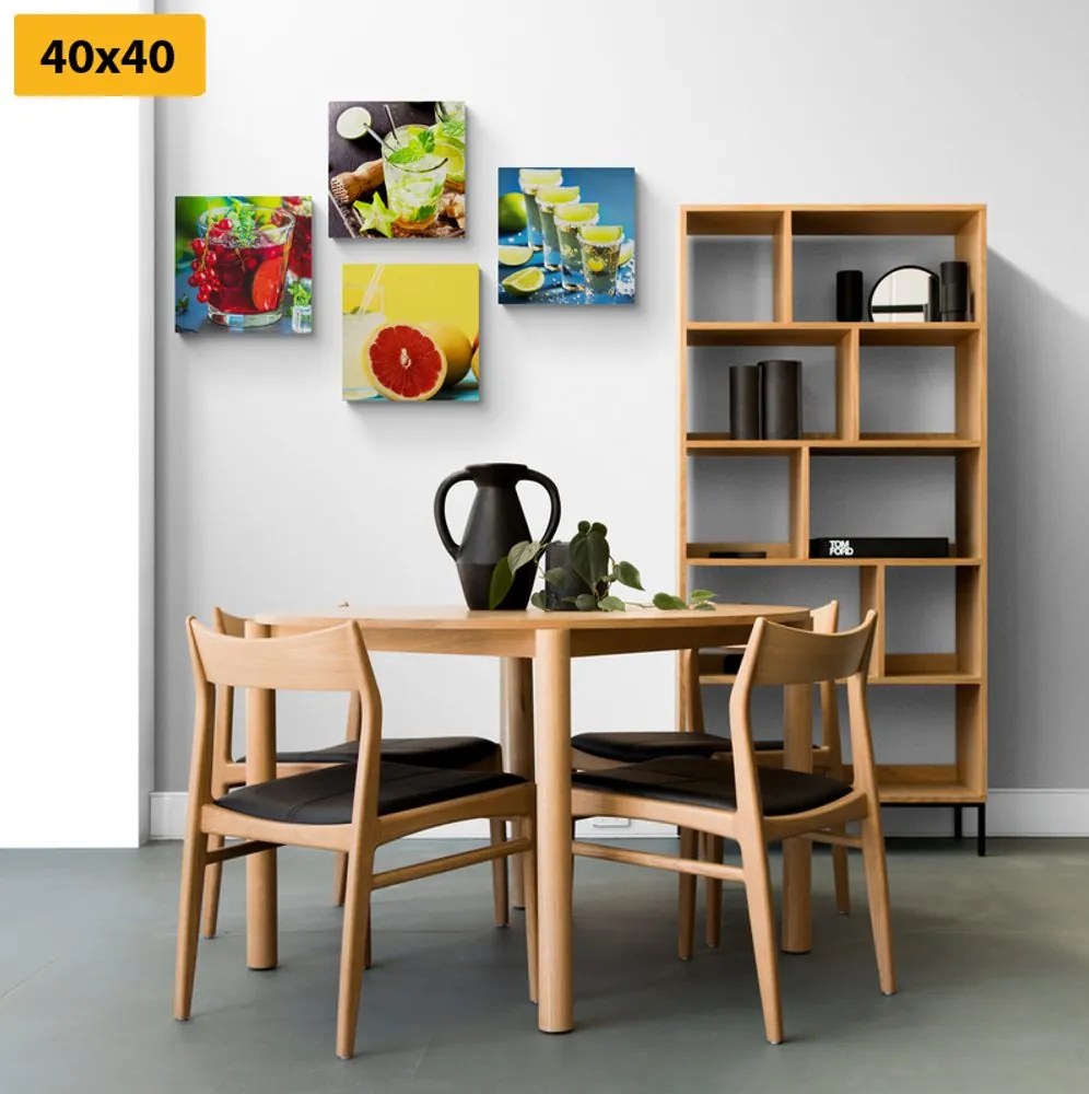 Set di quadri – Drink dai colori vivaci