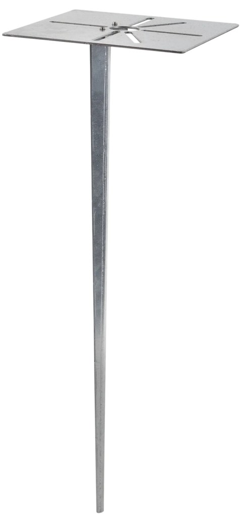 Lampada da esterno a stelo nera 40 cm con picchetto e pressacavo - Charlois
