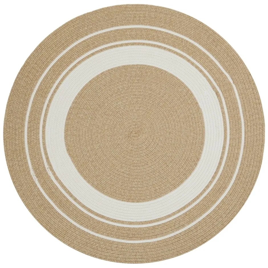 Tappeto rotondo per esterni in colore naturale ø 200 cm - NORTHRUGS