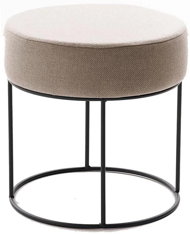 Pouf RELO Ø 40 cm beige