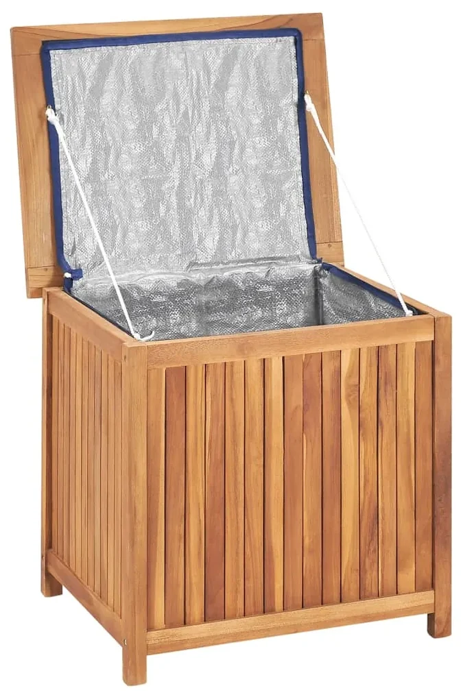 Baule da giardino 60x50x58 cm in legno massello di teak