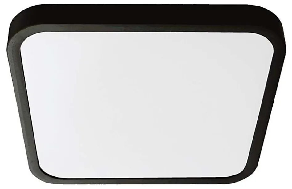 Plafoniera LED da bagno LED/18W/230V 6500K IP44 25x25 cm nero