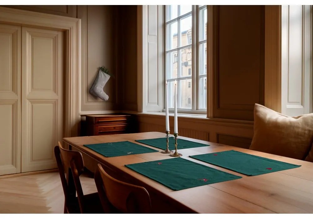 Tovaglietta in misto cotone a tema natalizio 30x43 cm Christmas Fable – JUNA