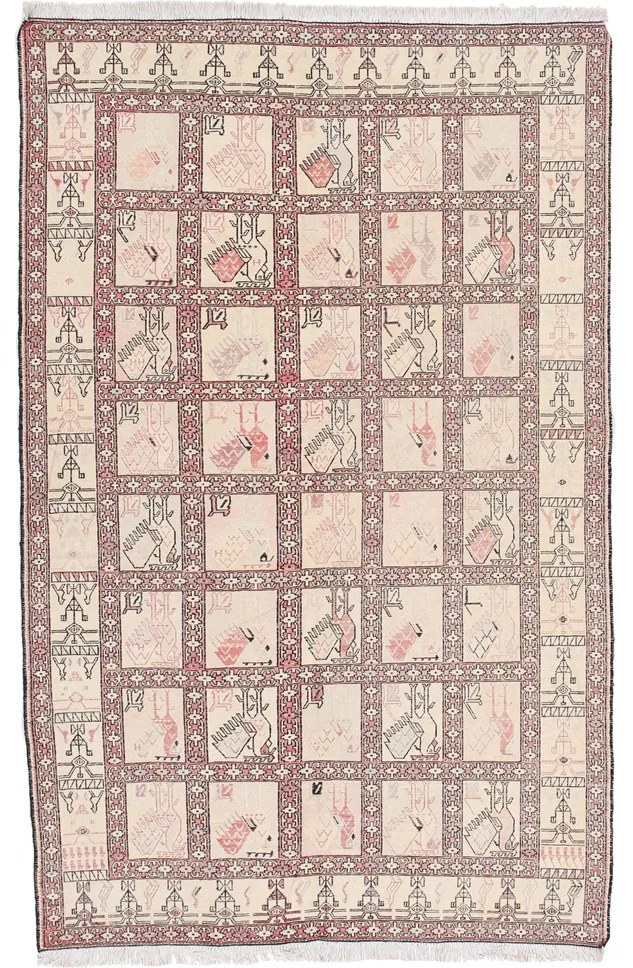 Kilim Tappeto persiano 190 x 120 Beige (Iran) Annodato A Mano