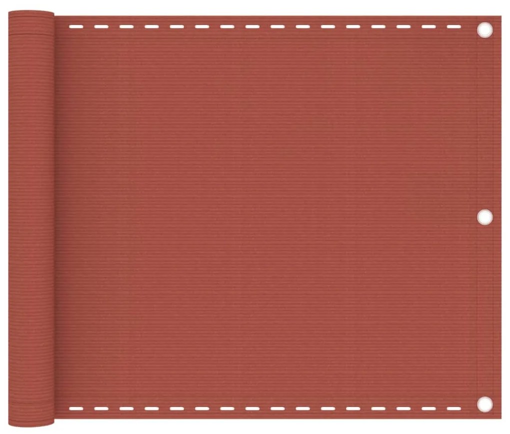 Paravento Da Balcone Terracotta 75x600 Cm İn Hdpe /