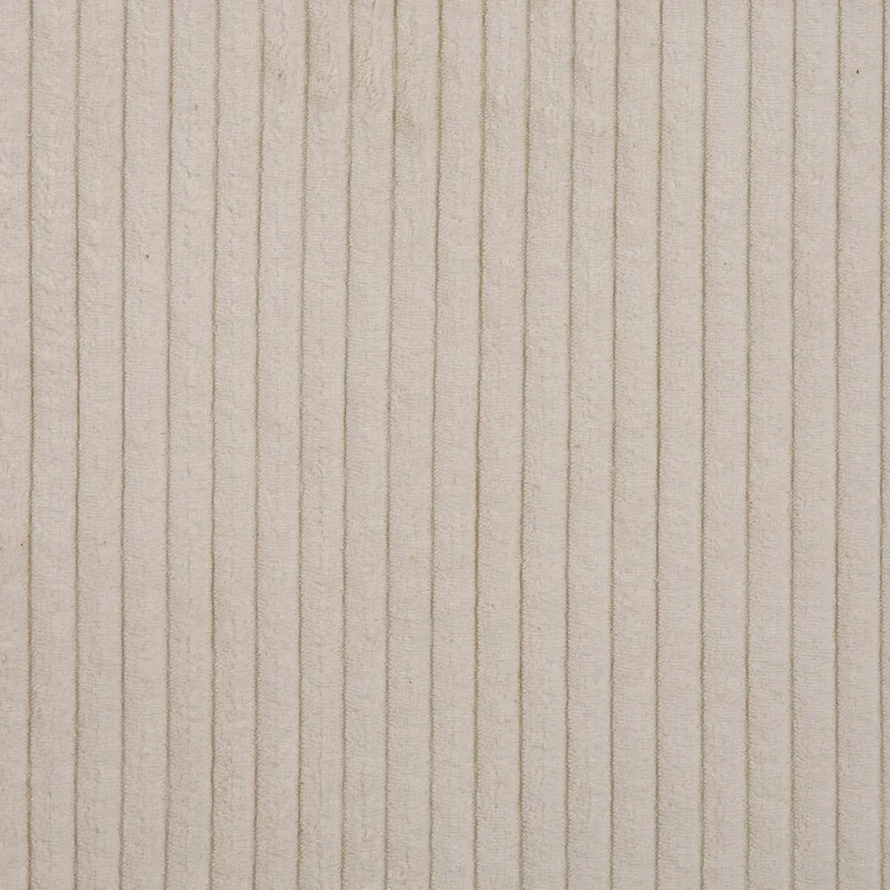 Sgabello in velluto a coste color crema Ariella - Ropez