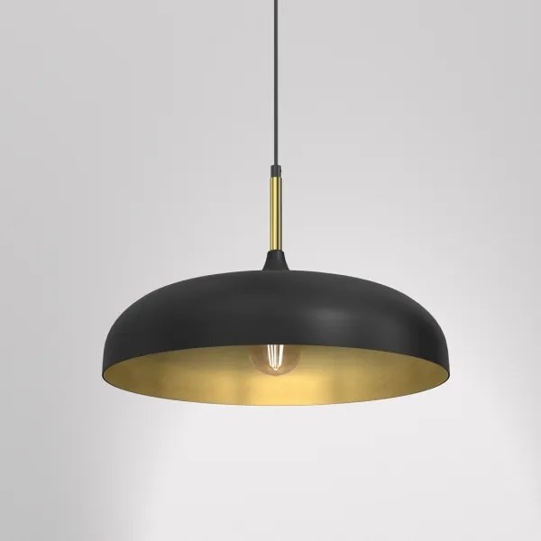 Brilagi - Lampadario a sospensione con filo ABRAHAM 1xE27/60W/230V diametro 45 cm nero