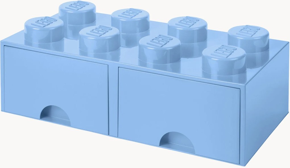 Cassettiera per bambini LEGO con 8 manopole Brick