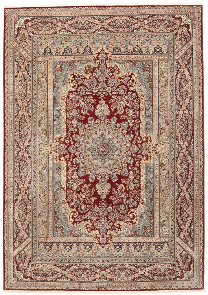 Isfahan Tappeto 240 x 340 (Iran) Annodato A Mano