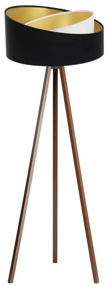 Lampada da terra GALAXY 1xE27/60W/230V nero/wenge