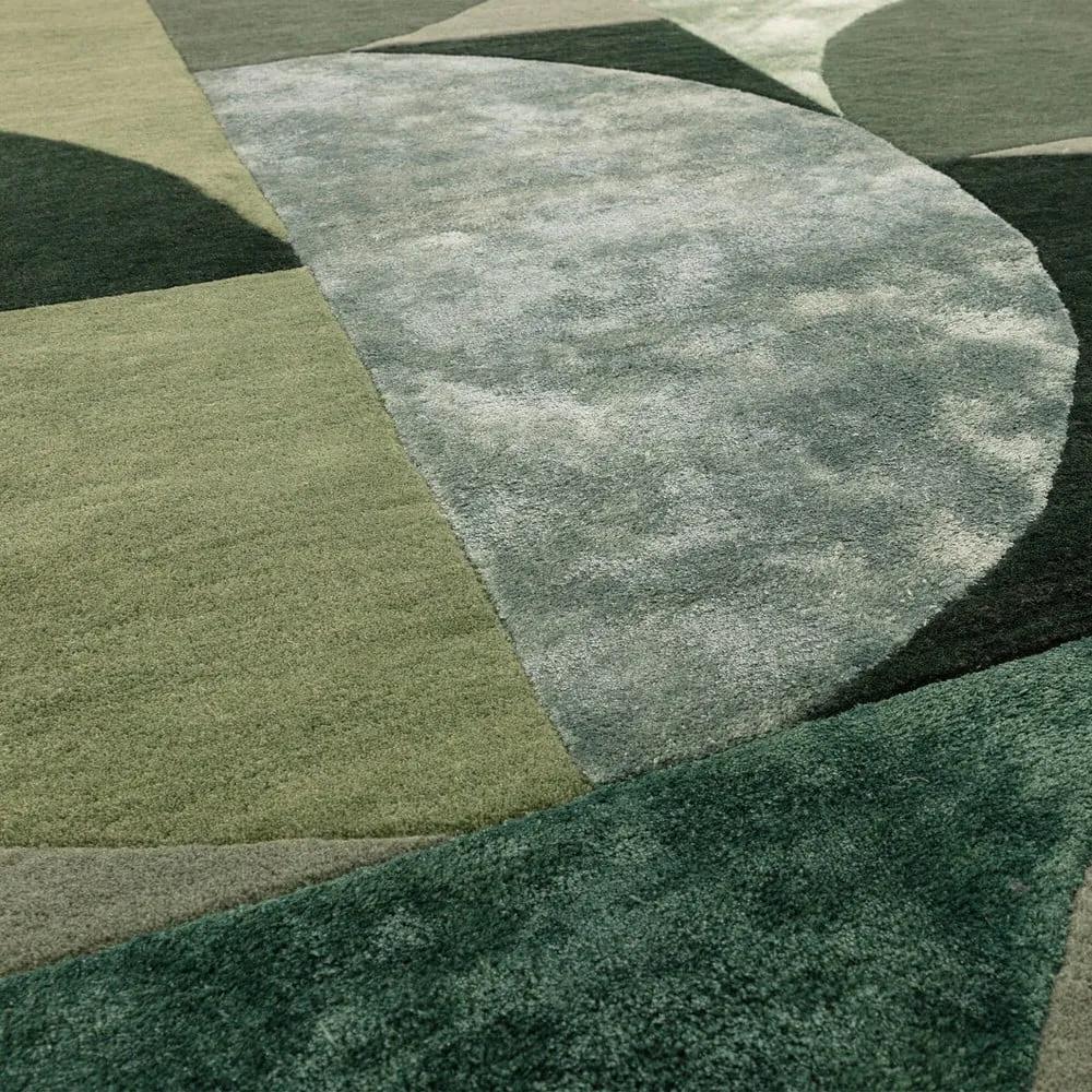 Tappeto in lana verde scuro 160x230 cm Forest - Asiatic Carpets