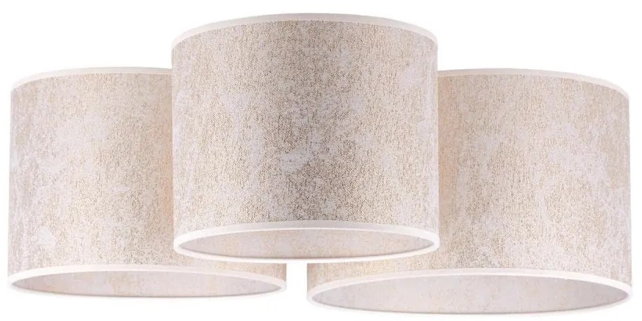 Duolla - Plafoniera ROLLER TRIO 3xE27/60W/230V bianco/oro