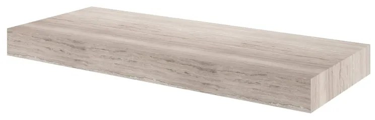 Top per lavabo Neo SENSEA L 121 x H 10 x P 48.5 cm beige stratificato, effetto pietra naturale