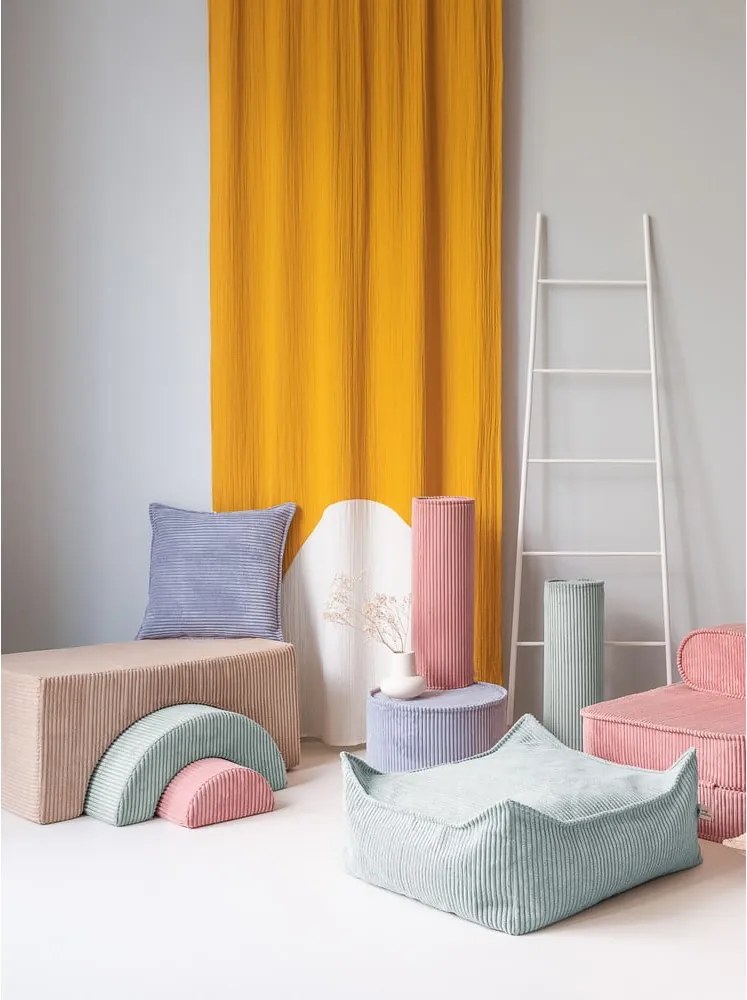 Gioco per psicomotricità marrone chiaro in velluto a coste 3 pz altezza totale 37 cm 75x49 cm Rainbow Montessori – Wigiwama