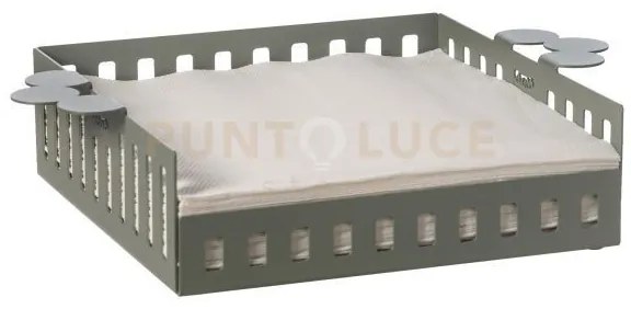 Portatovaglioli old grande giada in ferro 29x21x6hcm